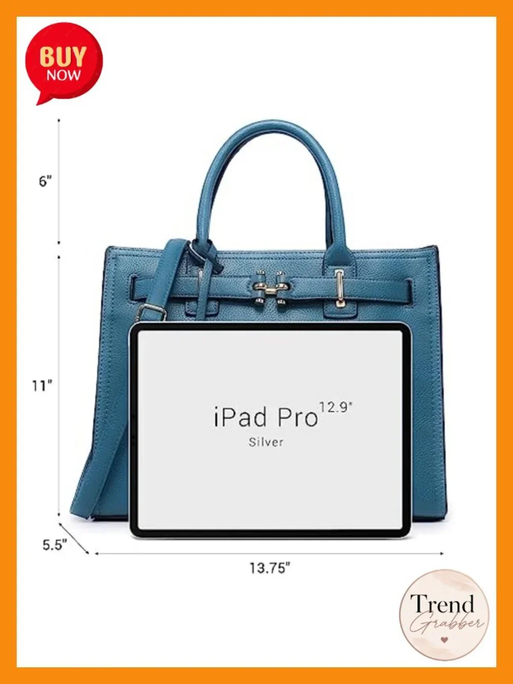 Faux Leather Pebbled Vegan Satchel Top-handle Work Tote Shoulder Bag with